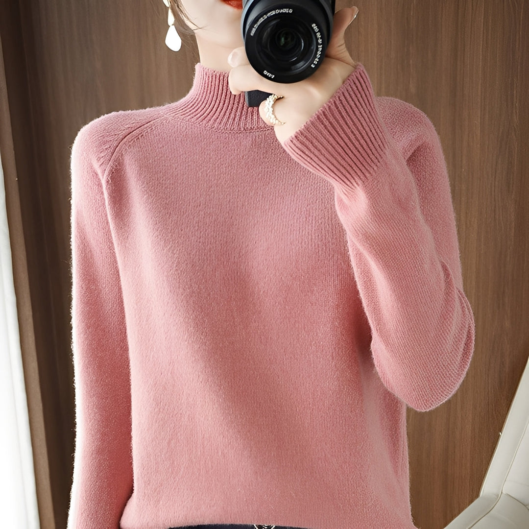 Ulyssa - Pull col roulé élégant en cachemire pour femmes