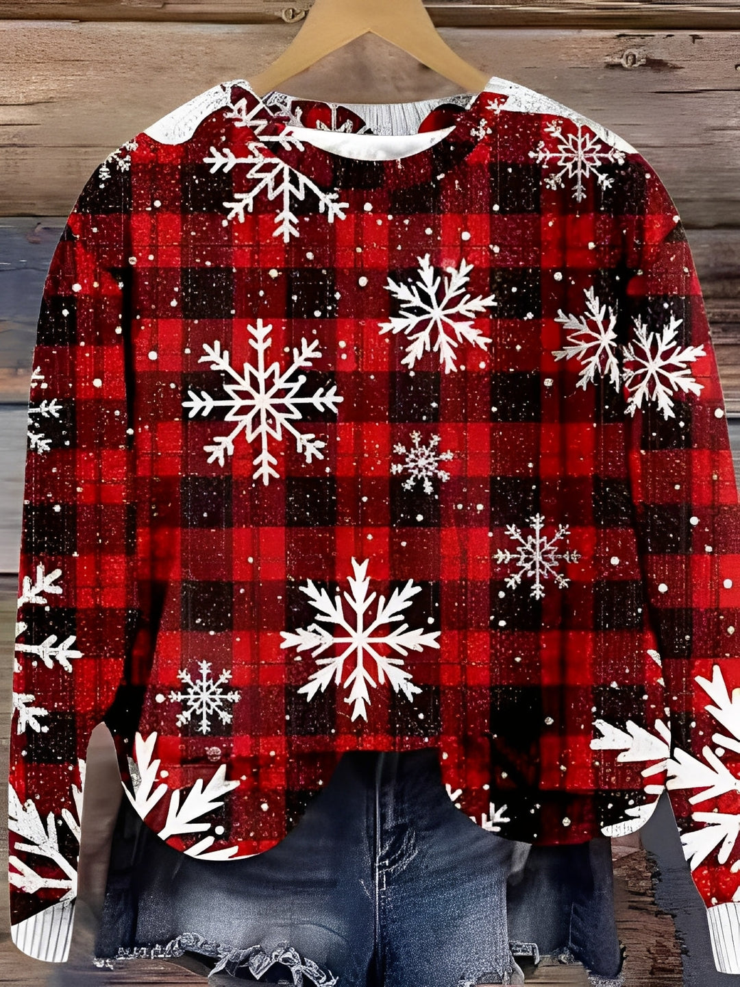 Tawnee - Pull en laine chaud avec imprimé pour femmes