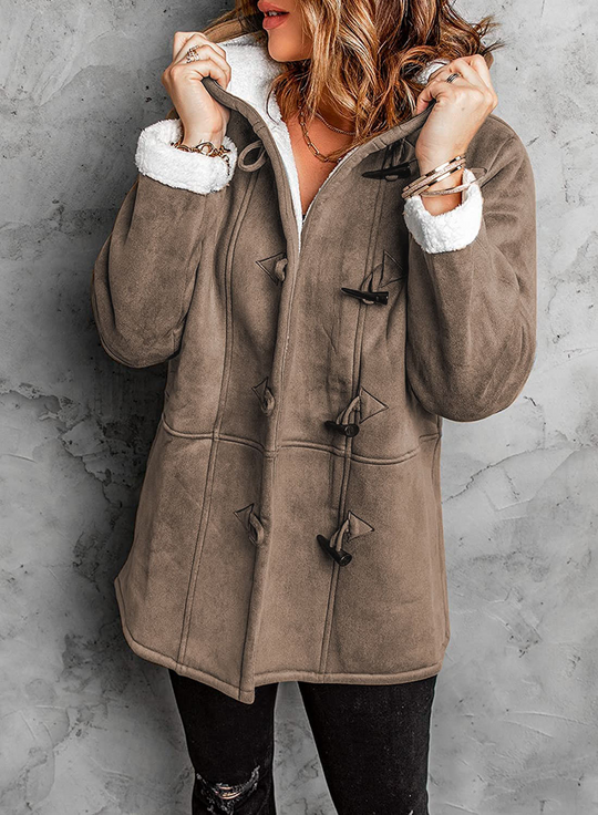 Manteau d'hiver chaud pour femmes avec capuche et doublure isolante