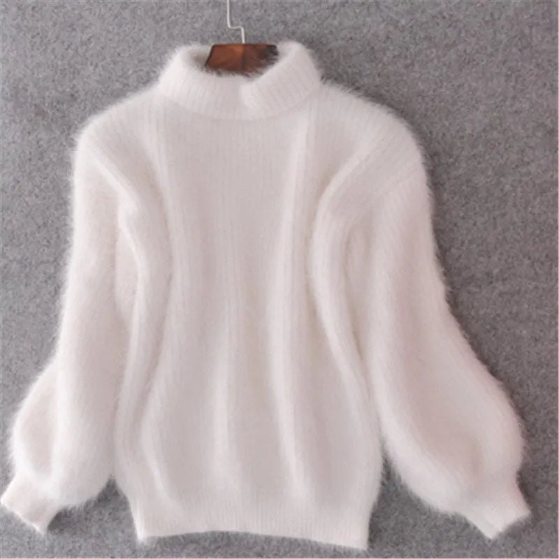 Brenda – Pull d'allure vintage façon angora