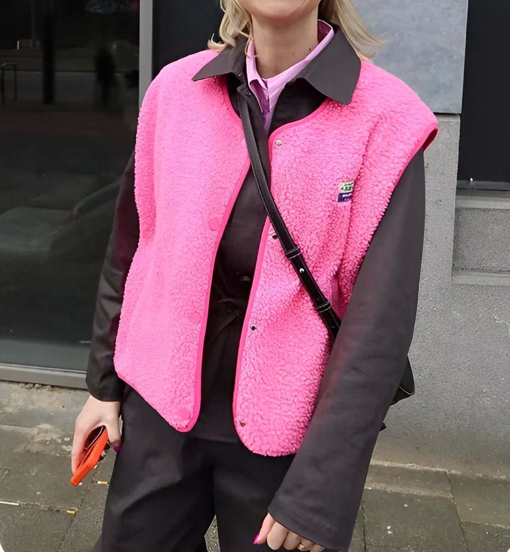 Gilet Femme Sans Manches – Boutonné, Doux et Confortable pour l'Automne