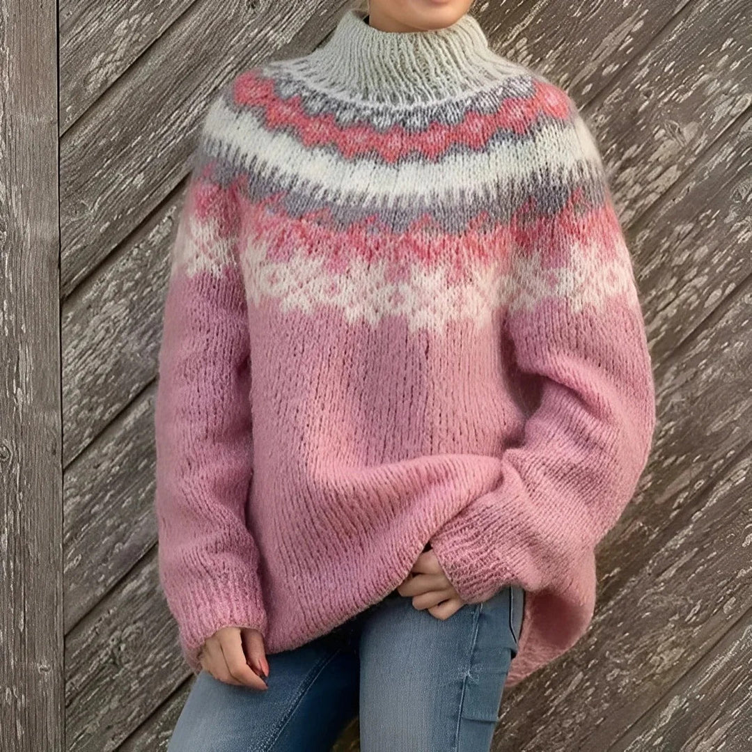 Holly - Pull en laine classique avec impression pour femmes