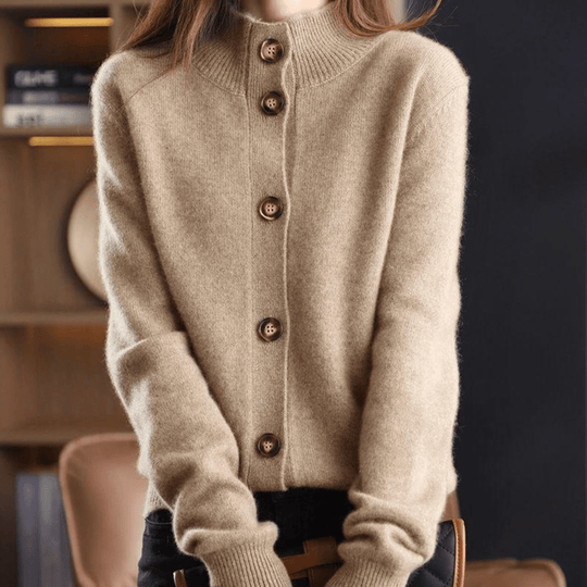Darla Cardigan en cachemire pour femme - Pull doux et élégant à la coupe confortable